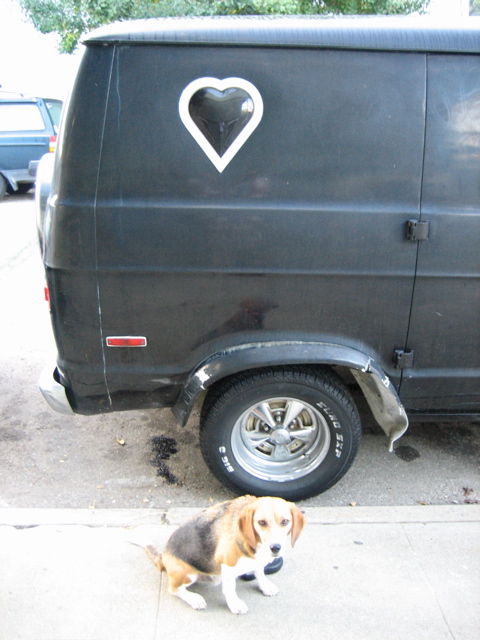 Black heart van