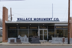 Wallace Monument Co. (southwest elevation)