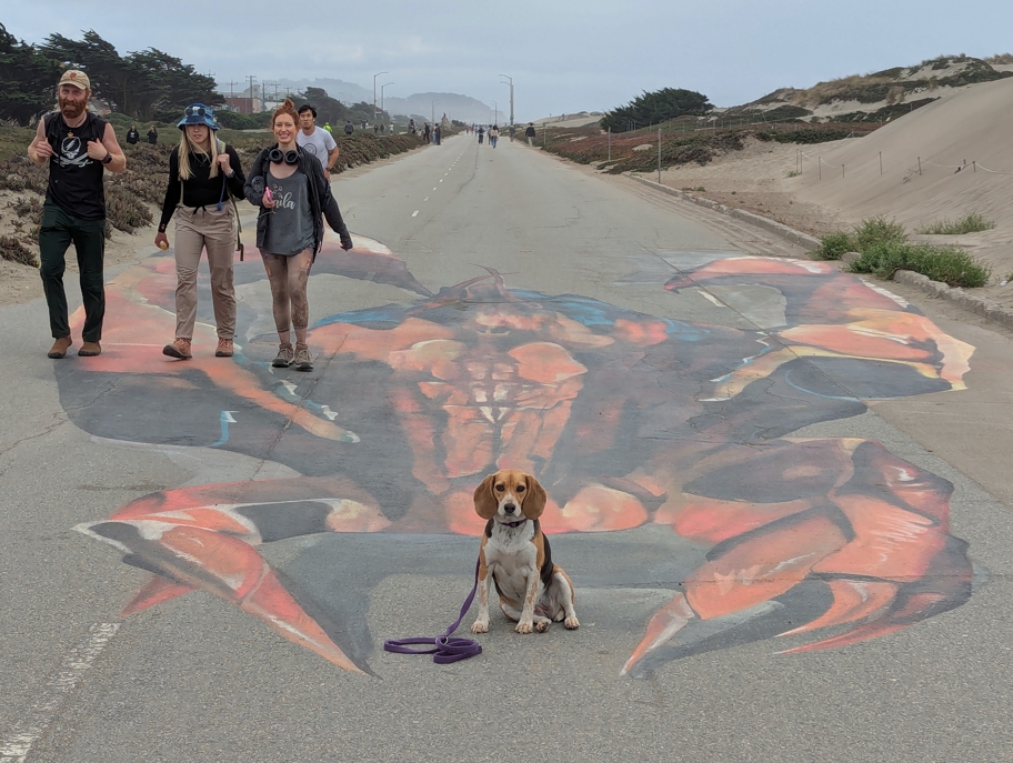 Crab, Barefoot Johnny, and those two women