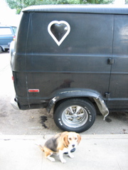 Black heart van
