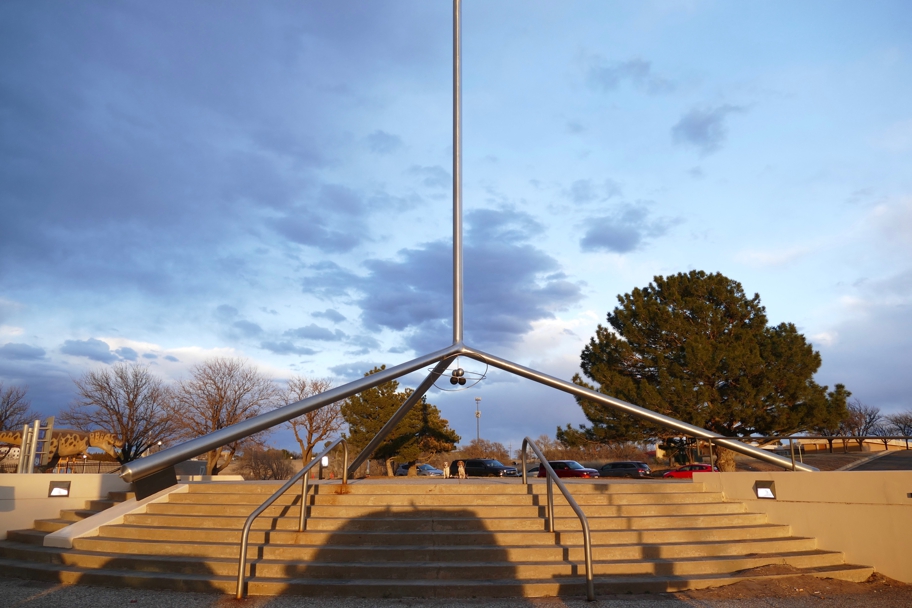 Helium Time Columns Monument